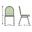 National Public Seating 9201-M Premium Vinyl Stack Chair, French Beige/Mocha - NPS-9201-M
