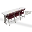 National Public Seating 3201 Premium 2" Vinyl Upholstered Folding Chair, Beige (Pack of 2) - NPS-3201