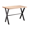 National Public Seating 30"x60" Collaborator Table with Maple Butcherblock Top, 42" High
