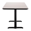 National Public Seating Café Table with T Base, 30"x42" Rectangle with HPL Top, 30" High (Particleboard Core/T-Mold) - NPS-CT23042TDPBTM
