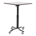National Public Seating Premium Plus Café Table, 24" Square with Whiteboard Top, Particleboard Core