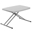 National Public Seating 20"x30" Commercialine Height-Adjustable Folding Table, Speckled Grey - NPS-PT3020