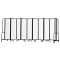 National Public Seating Portable Room Divider, 17.5' Wide, Clear Acrylic