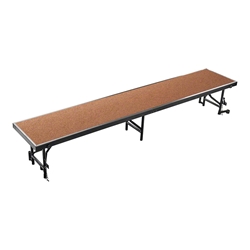 National Public Seating RS16HB 8 Straight Standing Choral Riser, Hardboard, 16" High choral risers, band risers, school risers, straight risers, choir stage risers, standing riser