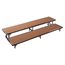 National Public Seating RS2LHB 2-Level 8' Straight Standing Choral Riser, Hardboard - NPS-RS2LHB