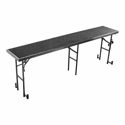 National Public Seating RS32C 8 Straight Standing Choral Riser, Carpet, 32" High choral risers, band risers, school risers, straight risers, choir stage risers, standing riser