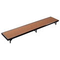 National Public Seating RS8HB 8' Straight Standing Choral Riser, Hardboard, 8" High
