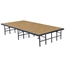 National Public Seating S3616HB 3'x8' Portable Stage with Hardboard Surface, 16" Height - NPS-S3616HB
