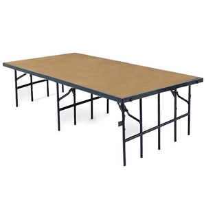 National Public Seating S4832HB 4x8 Portable Stage with Hardboard Surface, 32" Height 48x96, 96x48, 48x96x32, 96x48x32, 4x8, 8x4 folding stage, wood platform, portable stage, national public seating