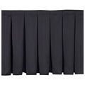 National Public Seating Box Pleat Stage Skirt for 8" High Stages