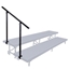 National Public Seating SGR2L Side Guard Rail for 2-Level Standing Choral Risers - NPS-SGR2L