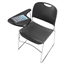 National Public Seating 8502 Ultra-Compact Tablet-Arm Plastic Stack Chair, Gunmetal - NPS-8502+TA85