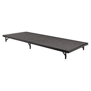 National Public Seating S368C 3x8 Portable Stage with Carpet, 8" Height portable stage, 3x8, 8x3, 36x96, 96x36, 36x96x8, 96x36x8 folding stage, S368C-02, S368C-04, S368C-10, S368C-40