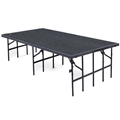 National Public Seating S3632C 3'x8' Portable Stage with Carpet, 32" Height