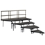 National Public Seating SPST484LC 4-Level Seated Riser Stage Pie Set, Carpet (48" Deep Tiers) - NPS-SPST484LC