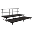 National Public Seating SST482LC 2-Level Seated Riser Straight Stage Set, Carpet (48" Deep Tiers) - NPS-SST482LC