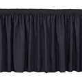 Ameristage Shirred Stage Skirt, 16'x17" Black (Overstock) 
