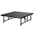National Public Seating TFXS48481624C TransFix 4'x4' Stage Panel, 16"-24" Height Adjustable, Carpet