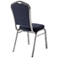 National Public Seating 9354-SV Premium Fabric Stack Chair, Midnight Blue/Silvervein - NPS-9354-SV