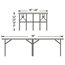 National Public Seating S368HB 3'x8' Portable Stage with Hardboard Surface, 8" Height - NPS-S368HB