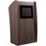 Oklahoma Sound 612 Vision Lectern with Screen, Ribbonwood - ARCHIVED - OS-612-RW