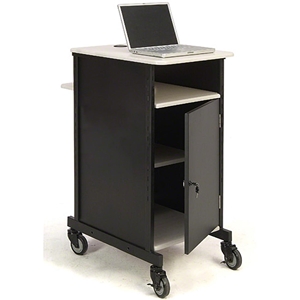 Oklahoma Sound PRC400 Jumbo AV Presentation Cart av cart, a/v cart, audio visual cart, locking cabinet