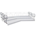 Staging 101 Side Guard Rail Package for 3-Tier Seated Risers