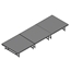 Staging 101 4'x12' Portable Stage 16"-24" High (4'x4' Units) - SDS44-4816