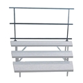 Staging 101 Rear 6' Guard Rail for Wedged 3-Tier Choral Risers (24" high)