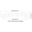 Staging 101 4-Tier Standing Choral Riser Bundle - 42' Long - WWSSSWW4CR