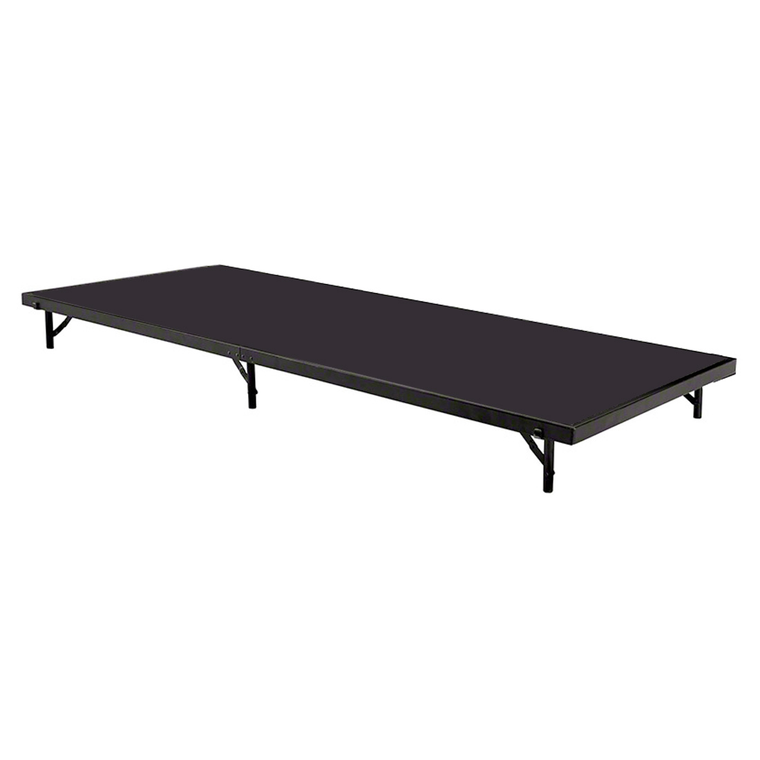 National Public Seating S488P 4'x8' Portable Stage with Polydeck Surface, 8