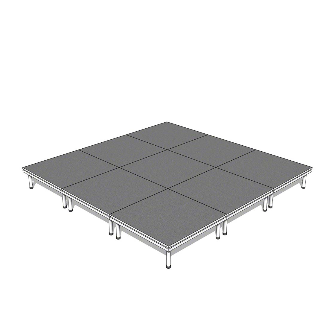QuickLock 12x12 Indoor/Outdoor Portable Stage | StageDrop