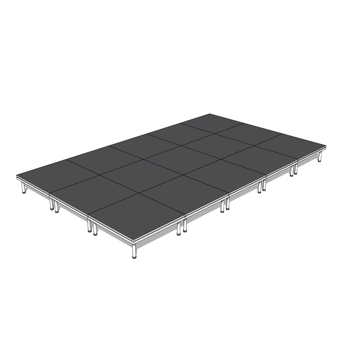 QuickLock Staging 12'x20' Indoor/Outdoor Stage System QLSTAGE1220