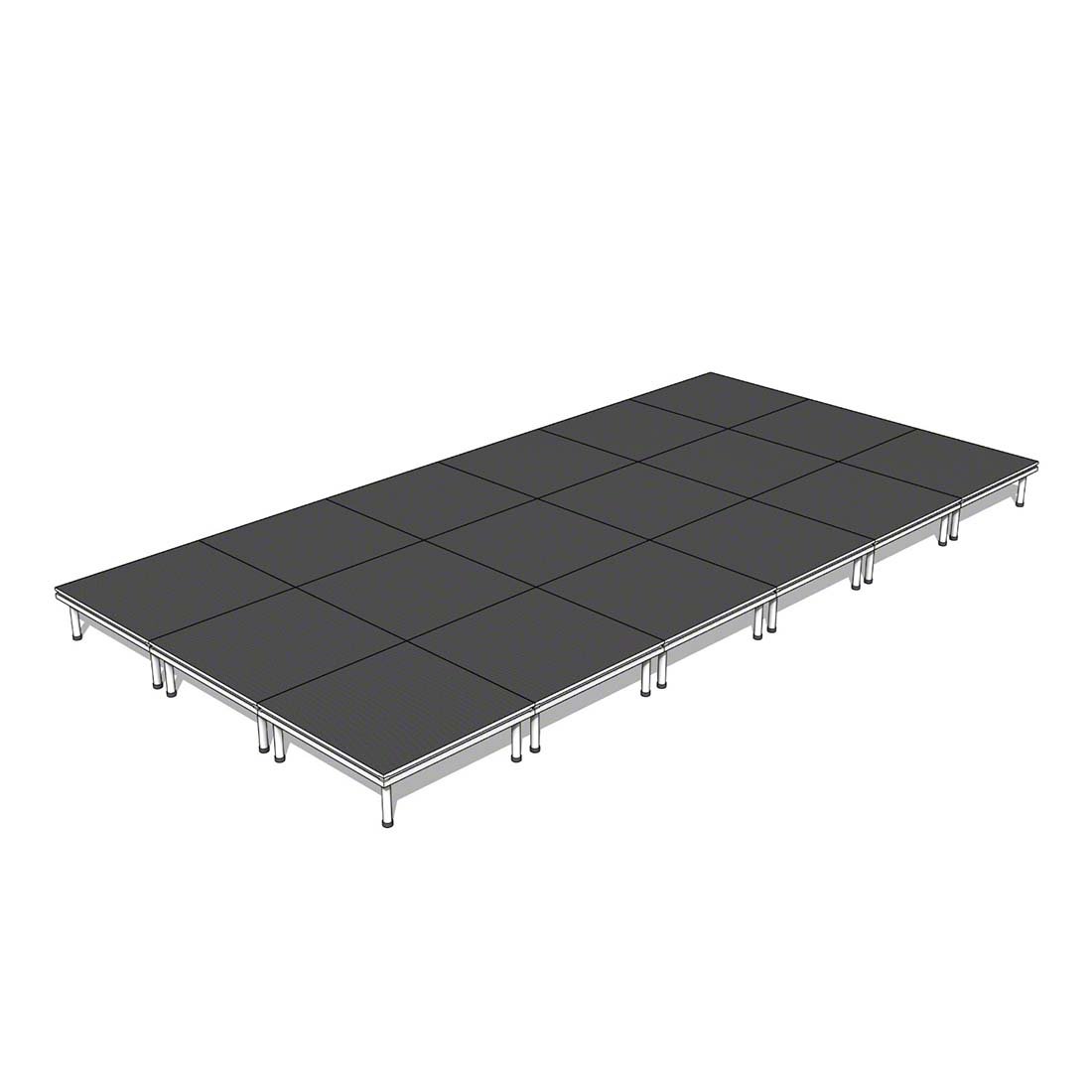 QuickLock Staging 12'x24' Indoor/Outdoor Stage System QLSTAGE1224
