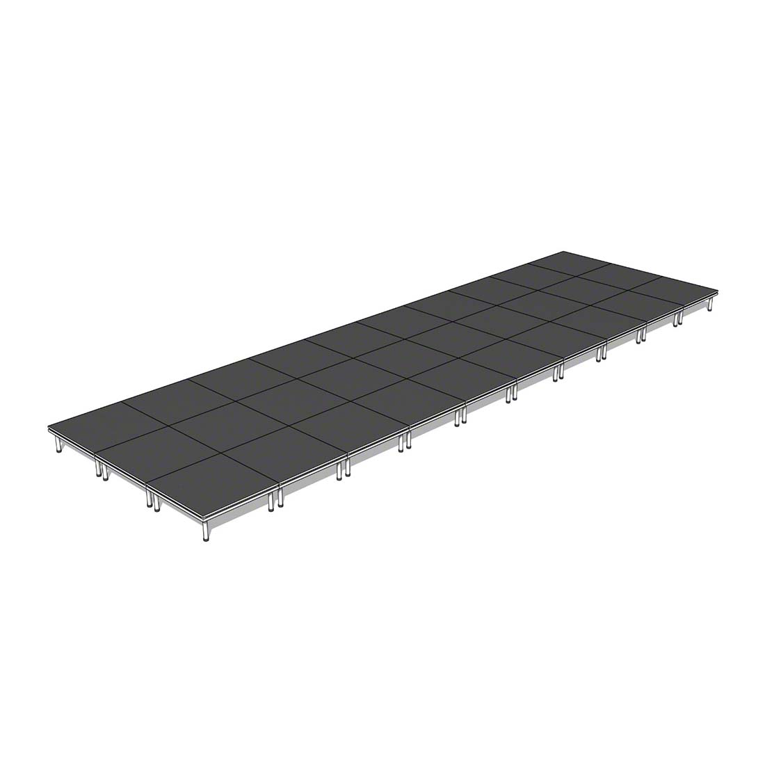 QuickLock Staging 12'x40' Indoor/Outdoor Stage System QLSTAGE1240