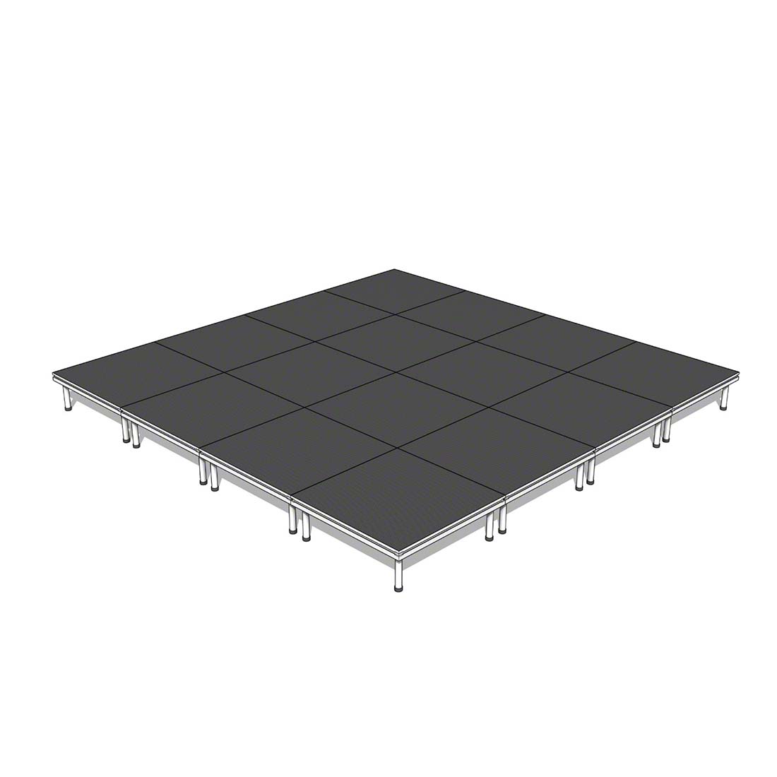 QuickLock Staging 16'x16' Indoor/Outdoor Stage System QLSTAGE1616