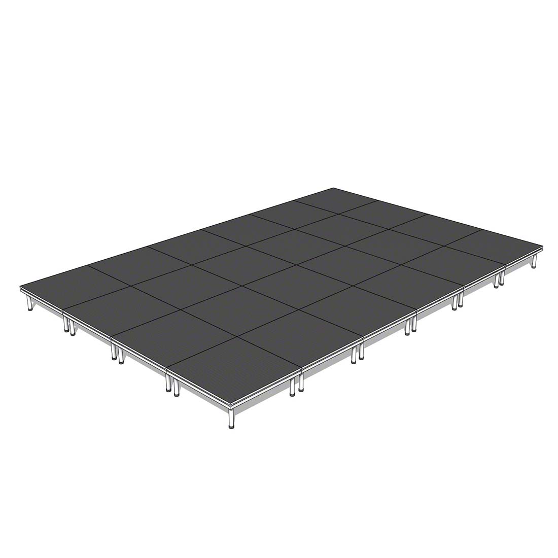 QuickLock Staging 16'x24' Indoor/Outdoor Stage System QLSTAGE1624
