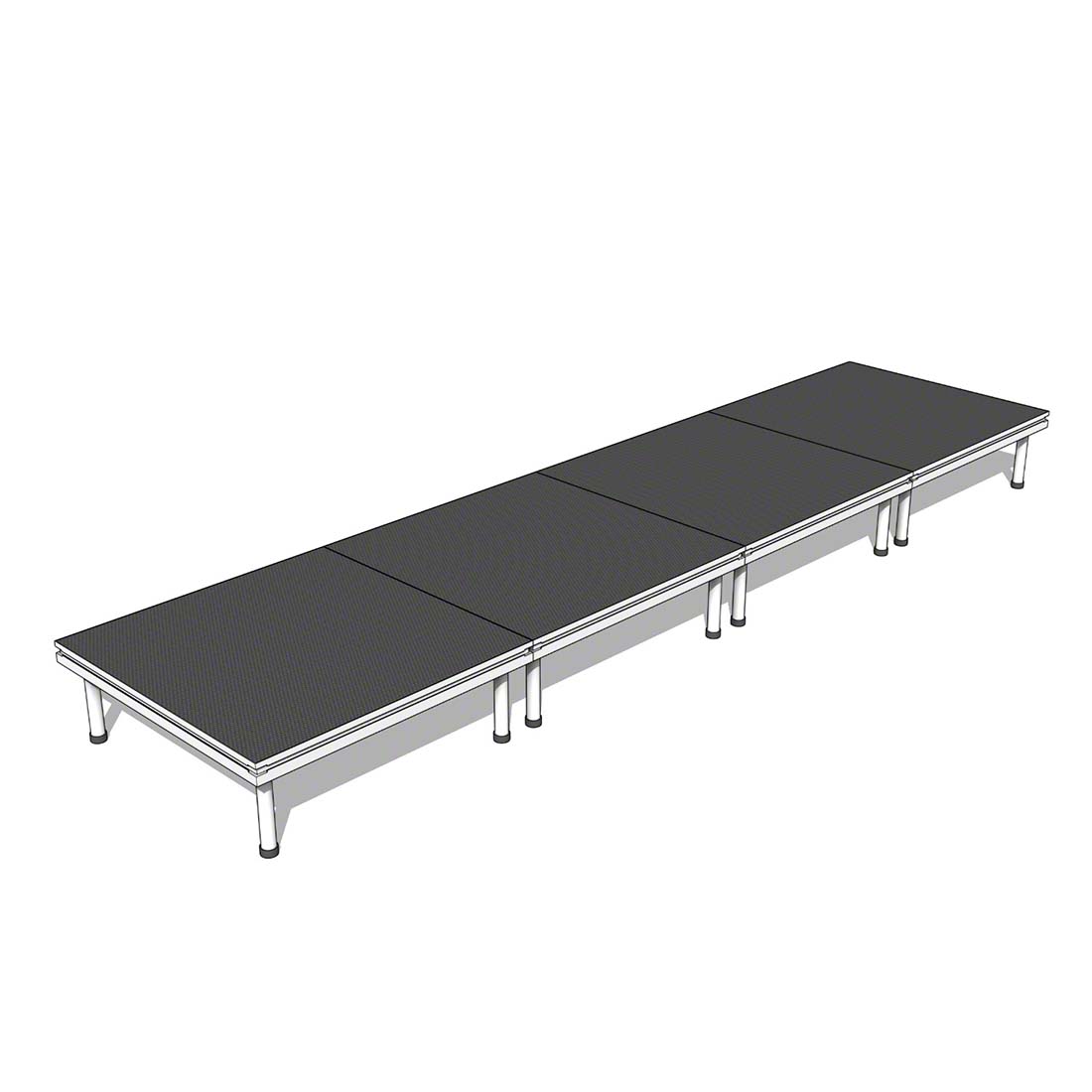 QuickLock Staging 4'x16' Indoor/Outdoor Stage System QLSTAGE416