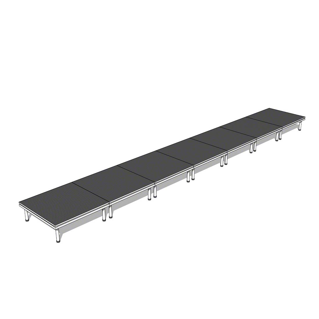 QuickLock Staging 4'x28' Indoor/Outdoor Stage System QLSTAGE428
