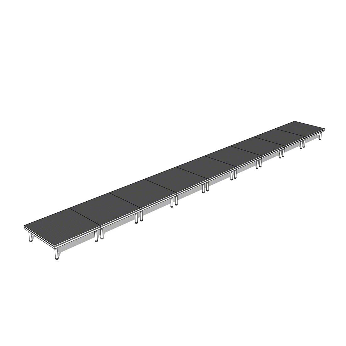 QuickLock Staging 4'x36' Indoor/Outdoor Stage System QLSTAGE436