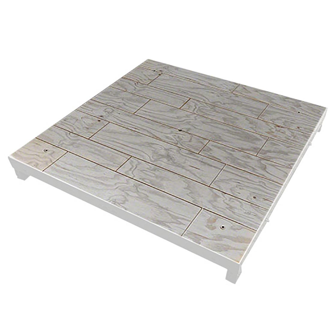 Biljax ST8100 4'x4' Stage Deck Replacement Top, Gray Stained Faux Hardwood BJX-0191-0350-02