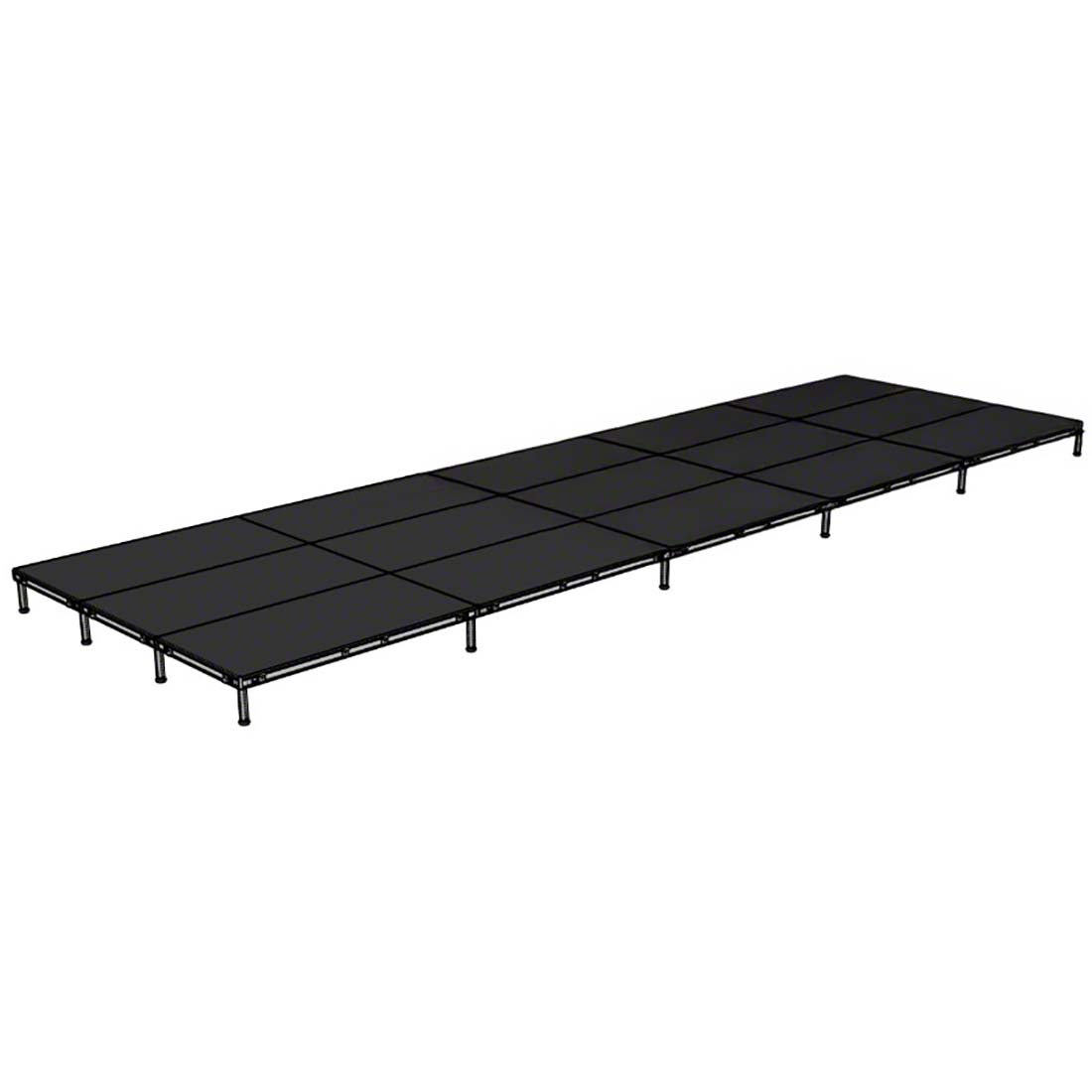 Biljax AS2100 12'x40' Portable Stage Kit (15 - 4'x8' Decks) BJX-AS48-12X40