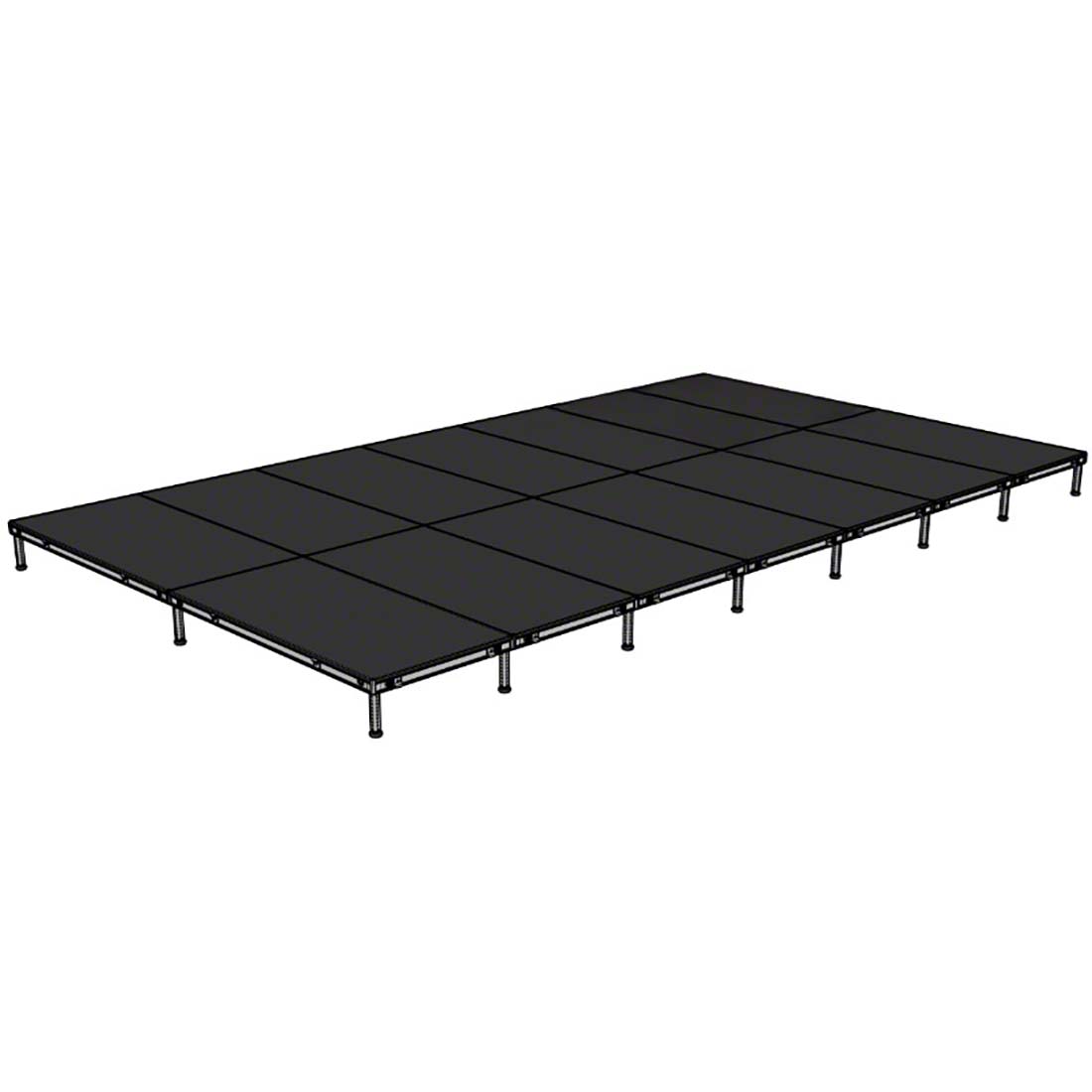Biljax AS2100 16'x28' Portable Stage Kit (14 - 4'x8' Decks) BJX-AS48-16X28
