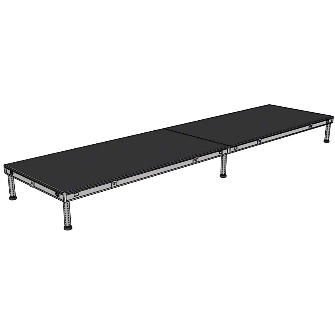 Biljax AS2100 4'x16' Portable Stage Kit (2 - 4'x8' Decks) BJX-AS48-4X16