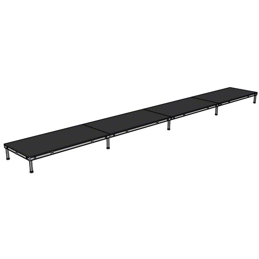 Biljax AS2100 4'x32' Portable Stage Kit (4 - 4'x8' Decks) BJX-AS48-4X32