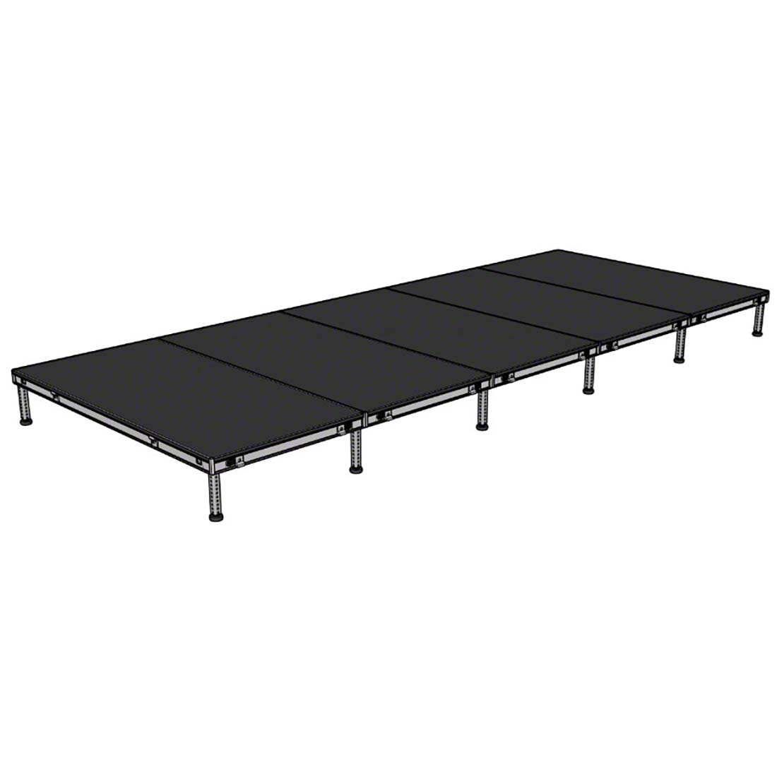 Biljax AS2100 8'x20' Portable Stage Kit (5 - 4'x8' Decks) BJX-AS48-8X20