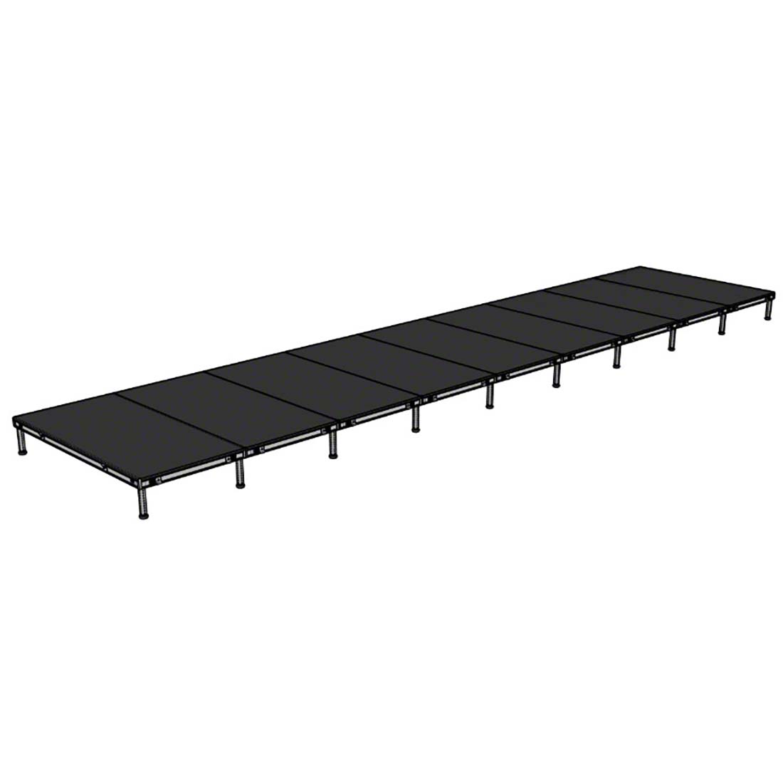 Biljax AS2100 8'x36' Portable Stage Kit (9 - 4'x8' Decks) BJX-AS48-8X36