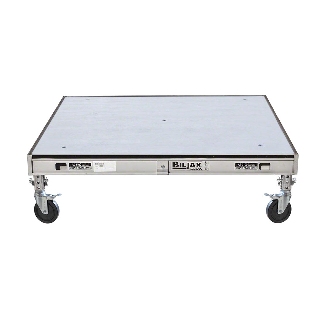 Biljax AS2100 4'x4' Mobile Stage Unit, Gray Stained Plywood BJX-MAS4X4-GSP