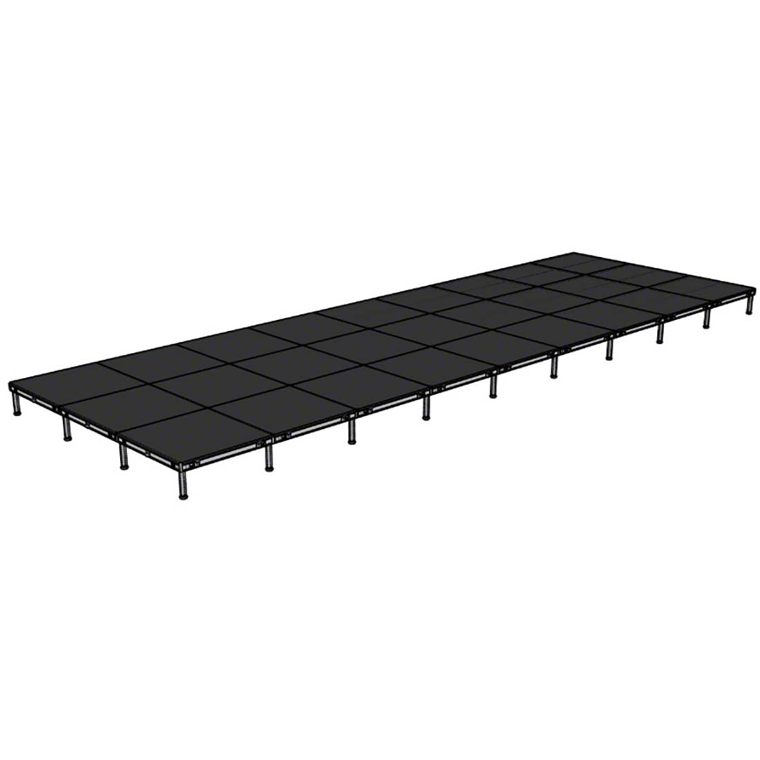 Biljax AS2100 12'x36' Portable Stage Kit (27 - 4'x4' Decks) BJX-AS44-12X36