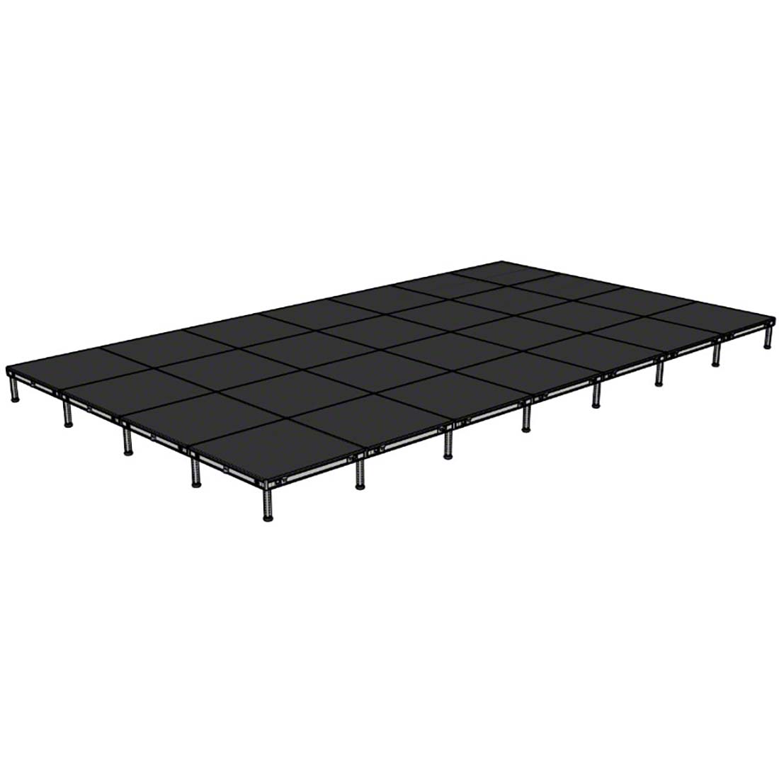 Biljax AS2100 16'x28' Portable Stage Kit (28 - 4'x4' Decks) BJX-AS44-16X28
